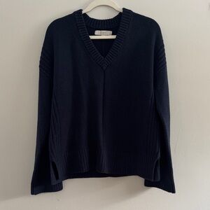 LOFT Navy V-Neck Sweater